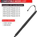 Rear Electric Tailgate Power Lift Support Shock Strut Compatible with Hyundai Palisade 2020 2021 2022 2023 2024, 3.8L V6, Trunk Lift Shock Struk repalces 81831-S8100, 81831S8100 (LH)