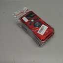 6 x Compatible for Cricket Magic 5G Case, AT&T Propel 5G Case with Tempered Glass Screen Protector,Ring Kickstand,Military Grade Heavy Duty Shockproof Protective Cover (Red)