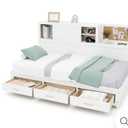 Giantex Full/Twin Size Daybed with 3 Storage Drawers