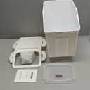 VEVOR Ingredient Storage Bin, 2 x 15L Dispenser Bin with 2 Measuring Cups, Attachable Casters and Airtight Lid, 2 Pcs/Set Dog Pet Food Storage Container, PP Material Kitchen Rice Cereal Flour Bin