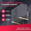DuctlessAire Outdoor Wall Bracket - Mini Split Mounting Bracket - Ductless Air Conditioner Wall Mount - Mini Split AC/Heating System - Brackets for Window AC, HVAC, Heat Pump & More (9000-36000 BTU)