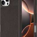 Incase ICON Case with Woolenex for iPhone 16 Pro Max - Durable, Protective, Lightweight, Water-Resistant, Scratch Resistant with Wireless Magsafe Charging - Cocoa Pebbled Plant Leather