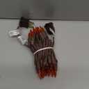 Novelty Lights 11 Feet 50 Bulbs Traditional Incandescent Mini Lights, Amber on Brown Wire with 2.5" Spacing, Commercial Grade and UL Listed for Indoor/Outdoor Use, End-to-End Connectable