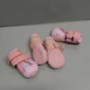 QUMY Dog Shoes for Large Dogs, Medium Dog Boots & Paw Protectors for Winter Snowy Day, Summer Hot Pavement, Water-Resistant in Rainy Weather, Outdoor Walking, Indoor Hardfloors Skid-Resistant Sole