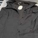 IN'VOLAND Womens Plus Size Linen Button Down Shirts Long Sleeve Cotton Casual Collared Shirt Loose Blouses Tops with Pocket Black M