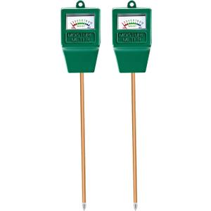 Soil Moisture Meter,2 Pack Plant Hygrometer Moisture Sensor Plant Water Monitor for Potted Plants,Garden,Farm, Lawn(No Battery Needed) (Green)