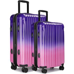 Luggage Set, 20 Inch Carry on Luggage, 24 Inch Checked Luggage Lightweight Hardside Suitcase With Spinner Wheels, TSA Lock, 2-Piece Set