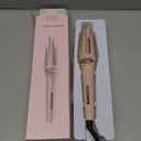 Automatic Hair Curler, 1.25 inch Double Grooves Auto Curling Iron, 3 Tempe, Beach Waves Rotating Curling Wand for Short & Long Hair Styling, Portable Hair Curler Dual Voltage & Lightweight for Travel