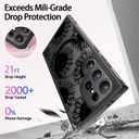 SEXYMOM Magnetic for Samsung Galaxy S24 Ultra Case - Wireless Charging Compatible,Cute Floral Design for Women and Girls,Slim Fit Translucent Matte Phone Case - Sunflower