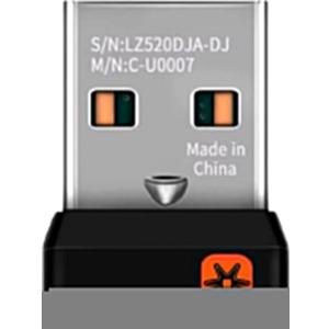C-U0007 Unifying Receiver for Mouse and Keyboard Works with Any Logitech Product that Display The Unifying Logo (Orange Star, Connects up to 6 Devices) (C-U0007 C-U0008)