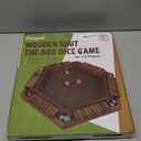 Juegoal Wooden Shut The Box Dice Game for 1-6 Players, Upgrade Tabletop Board Game with 12 Dice for Kids Adults, Families, Classics Travel Portable Classroom Home Party Pub Board Game Sets