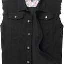 Men's Denim Vest,Sleeveless Jean Jacket Ripped Stretchy Distressed Battle Vest for Men Sleeve Less Outerwear (3X-Large, 938black)