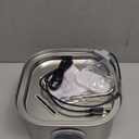 Cat Water Fountain, 3.2L/108oz Stainless Steel Pet Water Fountain, cat Fountain with Super Quiet &Transparent Window Design- Water Fountains for Cats Indoor