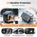 Heated Cat House for Outside for Winter - Elevated Weatherproof Feral Cat Shelter with Aluminum Insulation & 30W Heating Pad, Waterproof Outdoor Pet House for Single Small Cat Up to 12lbs, Barn Porch