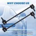 Front Sway Bar End Links Compatible With Chevy Cobalt HHR Malibu, Pontiac G5 G6 Pursuit, Saturn Aura Ion lon-1 lon-2 lon-3 Stabilizer Sway Bar Link Front K80252