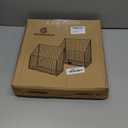 Large Bath Toy Storage, Metal Bathtub Shower Toy Holder, Foldable bath Tub Toy Organizers, Bathroom Toy Storage with Drainage for Sorting Toys/Clothes/Toiletries (2pc black)