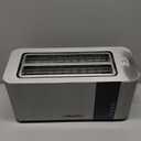 Mueller UltraToast Full Stainless Steel Toaster 4 Slice, Long Extra-Wide Slots for Bagels and Waffles, 6 Browning Levels, LED Display, Cancel/Defrost/Reheat Functions & Removable Tray, Kitchen Gadgets