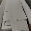 Over The Toilet Storage Cabinet with 7 Storage Shelves, Above Toilet Bathroom Organizer with Toilet Paper Holder Stand, Behind Toilet Cabinet, Space Saver for Restroom, Bathroom, Laundry, White