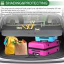 Motoforti Car Trunk Retractable Cargo Cover for Jeep Compass 2017-2024 Aluminum Alloy Canvas Black Carbon Fiber