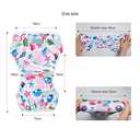 ALVABABY Swim Diapers 2pcs Reusable Baby Swim Diaper 9 Months-3T Adjustable Snap Washable Toddler Swimming Diaper for Pool Beach & Swim Lessons – Waterproof PUL Leak-Proof UPF 30+ Large Size