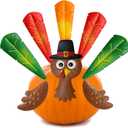 Fancy Land Turkey Pumpkin Making Kit Thanksgiving Metal Turkey Pumpkin Decoration for Holiday Home Party Supplies
