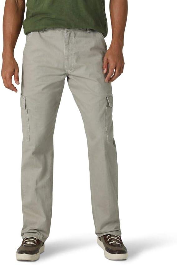 Wrangler Authentics Mens Twill Relaxed Fit Cargo Pant (Logan) (36W x 30L, British Khaki Dust)