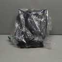 MAY TREE Clear Bag for Stadium Events 12612 Clear Tote Lunch Bag with Reinforced Strap for Work, Concert and Sports, Black