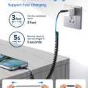 USBC to USBC Cable for Car, 3FT Coiled USB Type C Charge Cable Fast Charging, 2Pack Short USB-C Cable Compatible with iPhone 17/16/15/Samsung Galaxy S20 S10 S9 Plus Note 10 9 8 and More USB C Devices