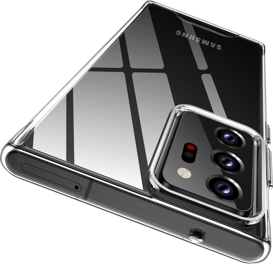 Rayboen for Samsung Galaxy Note 20 Ultra Case, Crystal Clear Designed Hard PC Back Soft TPU Frame Shockproof Protective Slim Fit Durable Transparent Phone Cover for Galaxy Note 20 Ultra 5G
