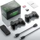 Wireless Retro Game Stick Console Classic Video TV Games, Retro Stick Built in 9 Emulators Plug and Play Video Games for TV (Color 5)