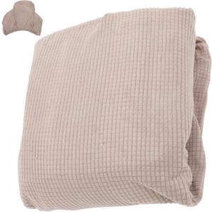 HOMSFOU Recliner Chair Cover Stretch Polyester Slipcover Thick Plush Recliner Covers for Single Seat Brown Elastic Full Wrap Sofa Protector for Home Use