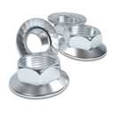 M8x1.0 Flange Nut Hex 304 Stainless Steel ROARADE Serrated and Flat Fine Thread (M8x1.0 304 30 PCS)