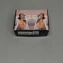 Awant Strapless Sticky Bra Invisible Silicone Adhesive Bra Backless Pushup Lift Beige and Black Cup Band D
