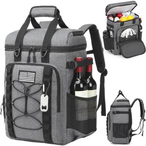 Tactical Cooler Backpack - 42 Cans Backpack Coolers Insulated Leak Proof for Men & Women, Soft Cooler Insulated Backpack for Lunch, Work, Camping, Hiking, Picnic, Beach & Travel