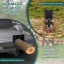 Log Sawhorse for 2" Trailer Receiver, Adjustable Wood Cutting Stand