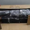 Ulif U13 Medium Over Washer and Dryer Storage Shelves, 6 Tiers Laundry Room Standing Shelf with 2 Hanger Rods, Space Saver Clothes Drying Rack, 57.8" W x 22" D x 77.4" H, Black