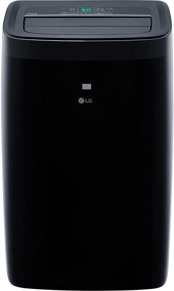 LG 10,000 BTU Smart Portable Air Conditioner, 115V, Cools 450 Sq.Ft. (18' x 25' Room Size), Portable Air Conditioner for Home with Voice Control, Works with LG ThinQ, Amazon Alexa, and Hey Google (Black)