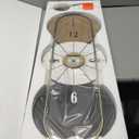 HOITUZYUS 31x11 inches Modern Wall Clock Battery Operated, Wooden Decorative Analog Clock with Silent Quartz Movement for Living Room, Kitchen, Bedroom, Office