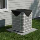 Windyun Winter Air Conditioner Cover AC Cover for Outside 36x36 Inch Universal Waterproof Units 600d Oxford Fabric Sturdy Central Defender Fits Most Central Protects from Rain Snow Leaves Sun(Black)