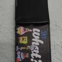Buckle-Down Men's Standard Nickelodeon Wallet, Bifold, Spongebob Squarepants and Friends Say What Group Pose, Vegan Leather, 4.0" x 3.5"