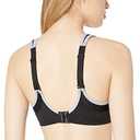 Wacoal Women's Sport Contour Convertible Underwire Bra, Black/Lilac Gray, 36DD