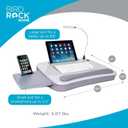 Multi Tasking Memory Foam Lap Desk with USB Light (Silver) | Supports Laptops Up to 15 Inches