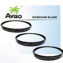 AYAO 59 1/2 inch Bandsaw Blades Assortment (1/8" 1/4" 3/8" Wide) for Ryobi, B&D, Craftsman, Tradesman, Pro-Tech, Collins Skil and Wen BA3959 9" Band Saws, 3PK