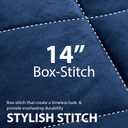 Cathay Home Queen Comforter Set, Reversible Micromink Sherpa, Navy