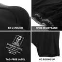 BAMBOO COOL Men's Ultra Breathable Underwear,No Riding Up Boxer Briefs with ComfortFlexible Waistband,Multipack (Black, XL)