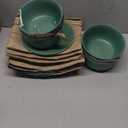 Gallery Madison Dinnerware Set, 12 pc, Green