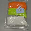 Women's Neon Scrunch Crew Socks 80s 90s Retro 3-Pack Cotton Stacked Boot Calf Cozy Ribbed Slouchy Socks Size 5-10 (1-white/Neon Green/Neon Orange)