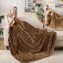GALMAXS7 Cheetah Throw Blanket, Double-Sided Plush Fluffy - Luxury Faux Fur Leopard Print Blanket, Soft and Cozy Room Decor (50x60 Inches, Brown)