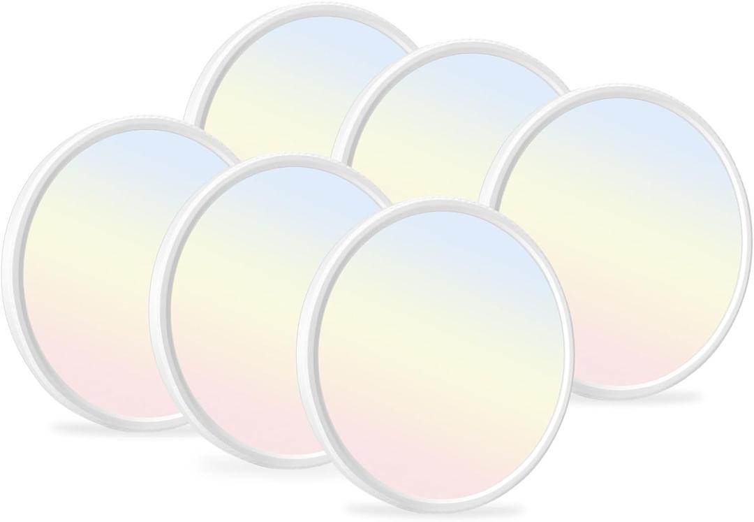 hunhun 6 Pack 16 Inch Dimmable LED Flush Mount Ceiling Light 4800LM Round Light Fixture 5 Color Temperature Selectable Large Flat Ceiling Lamp for Living Dining Room White ETL Listed