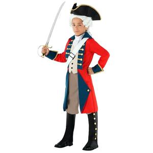 Morph - Revolutionary War Kids Costume - Colonial Boys British Red Coat - Napoleon Costume XL
